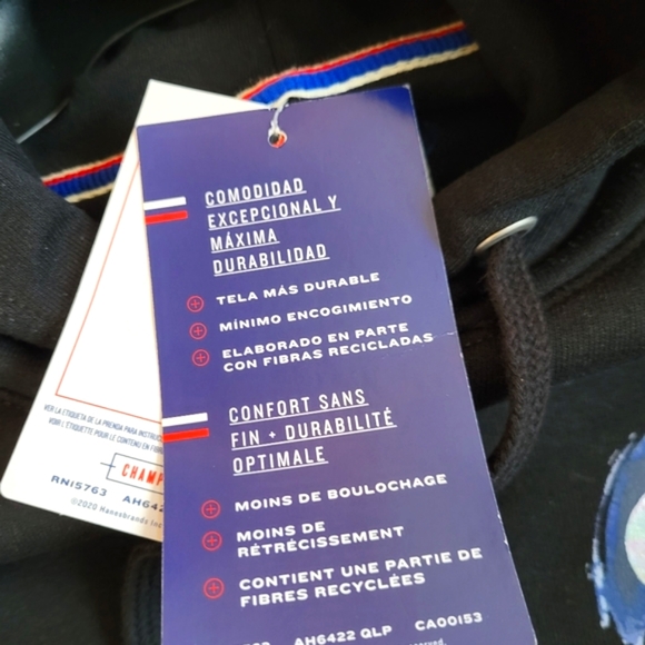 CHAMPION Cotton Powerblend Relaced Hoodie.NWT - Picture 7 of 12